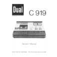 DUAL C-919 Instrukcja Serwisowa